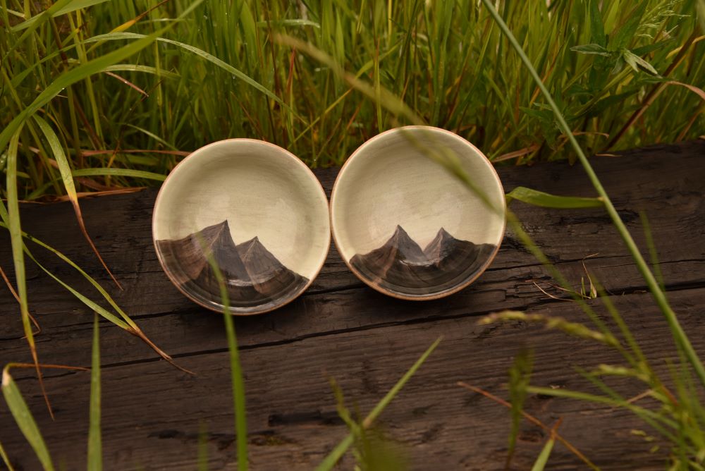 Dvojice čajových šálků