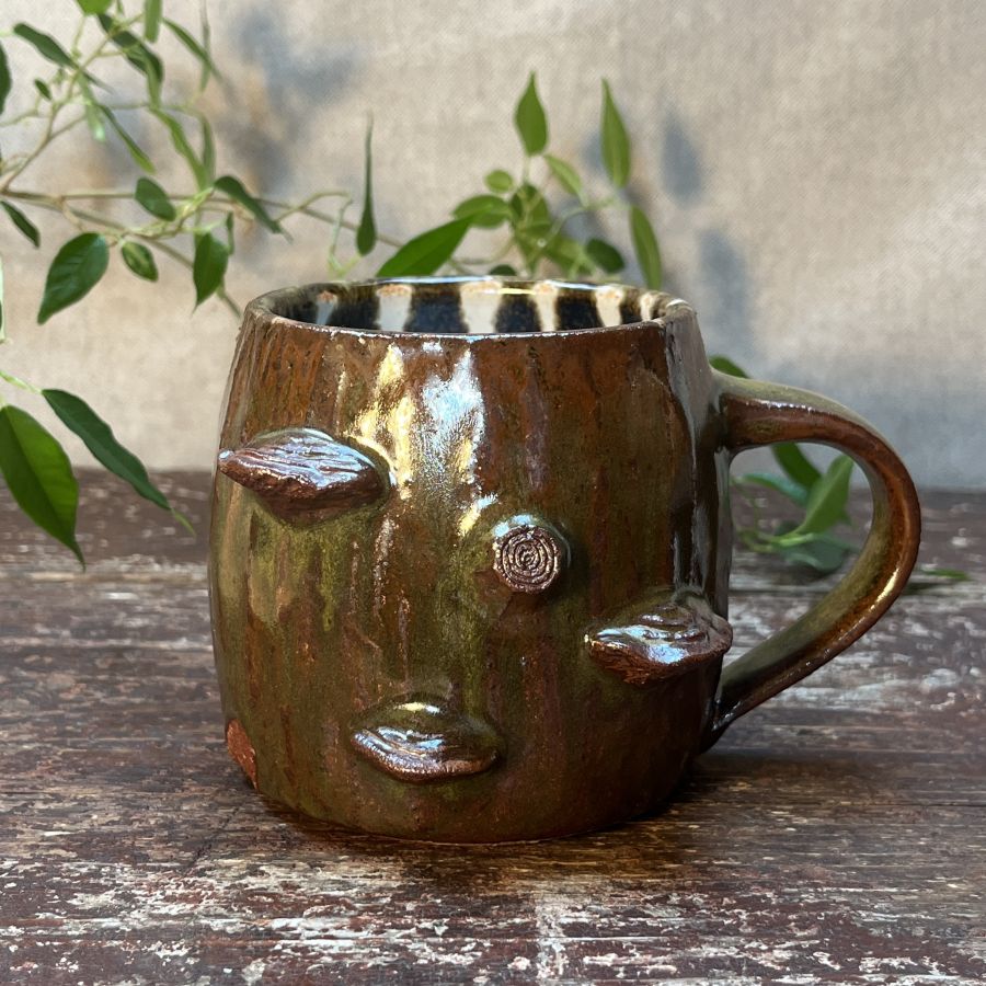 Tmavý hrnek s choroši