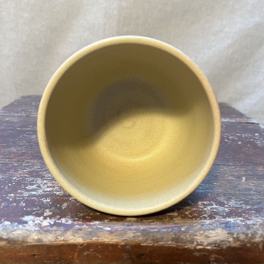 Květináč / kalíšek s letokruhy béžový