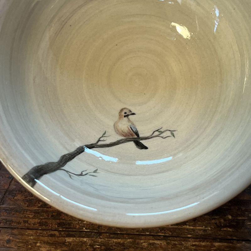 Čajový šálek s malbou sojky