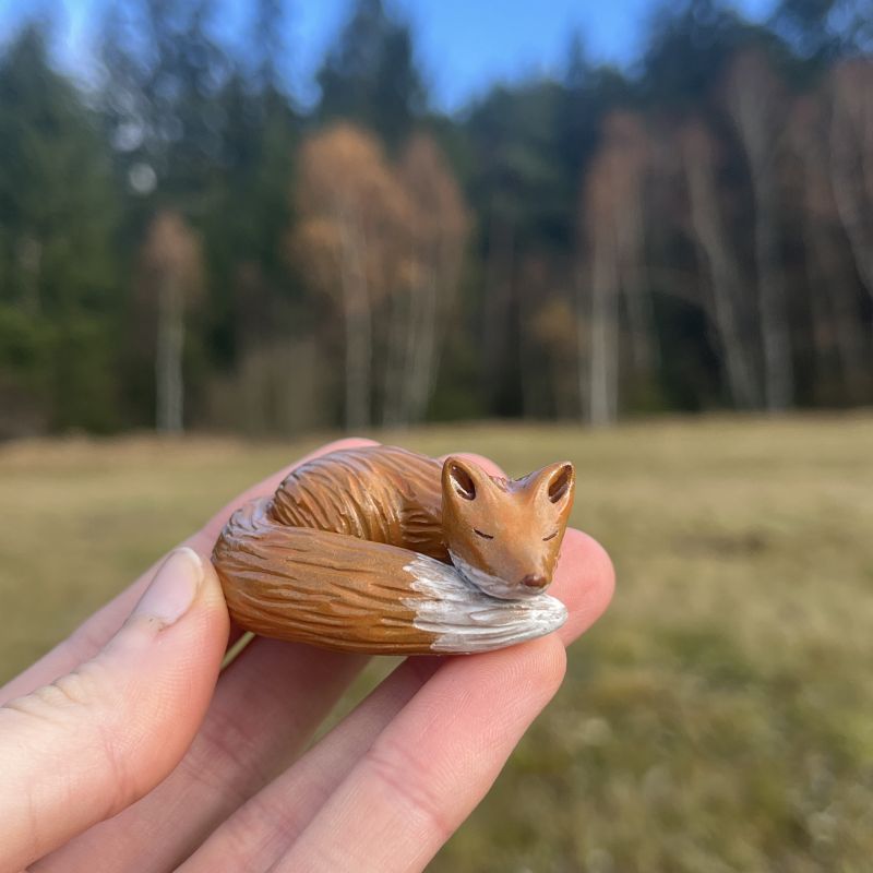 Spící liška - teapet