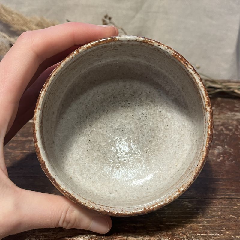 Cestovní chawan Rustic Iron - tráva