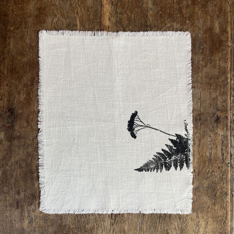 Lněné chabu s lučním potiskem