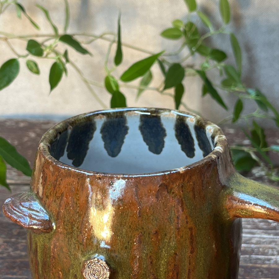 Tmavý hrnek s choroši