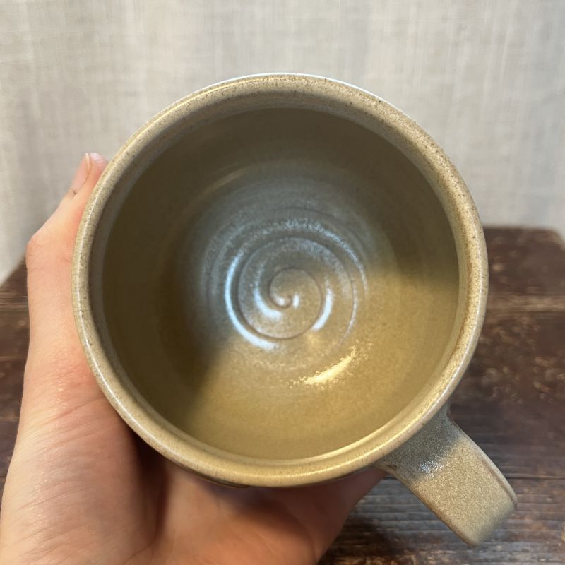 Hrnek Louka s krémovou glazurou