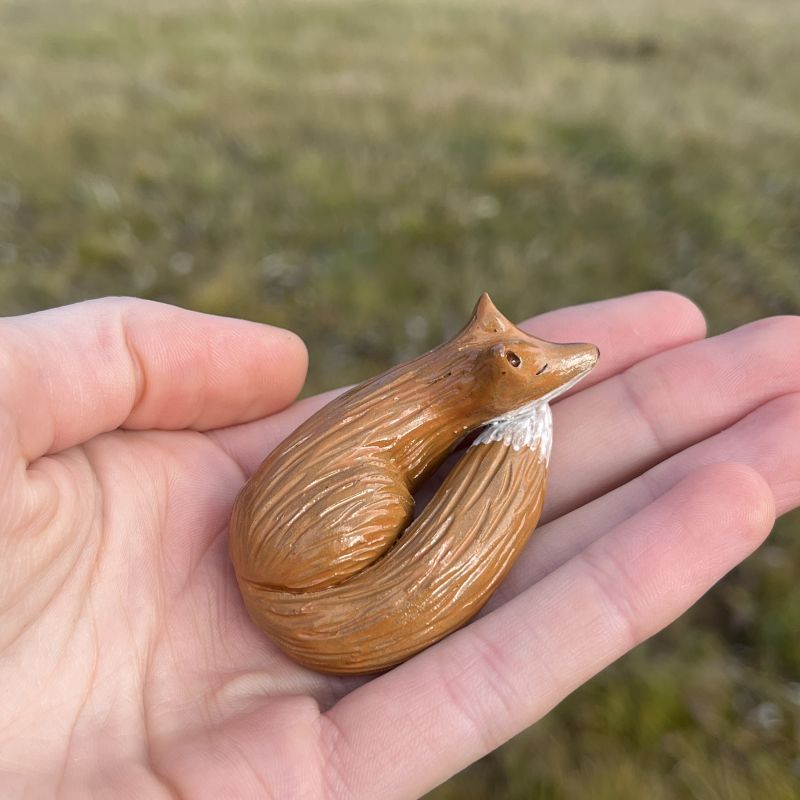 Spící liška - teapet