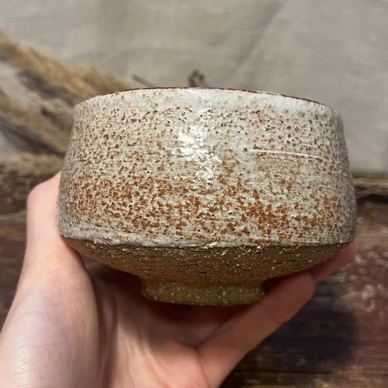 Cestovní chawan Rustic Iron - tráva