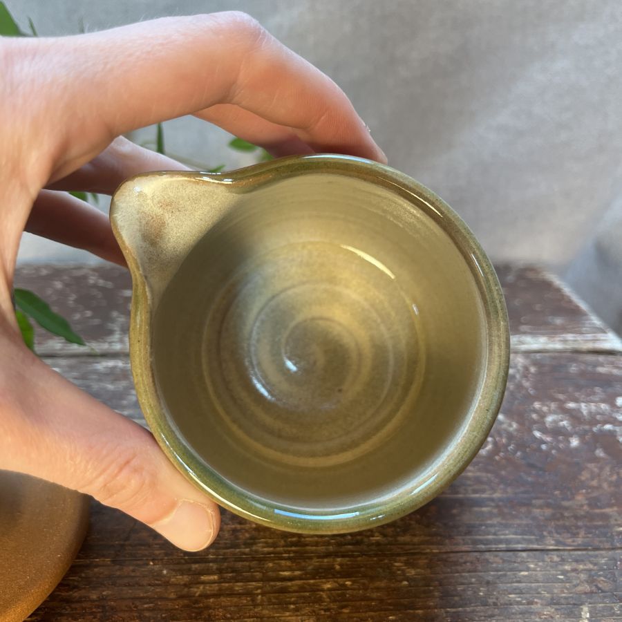 Kávový set - dripper a džbánek zelený