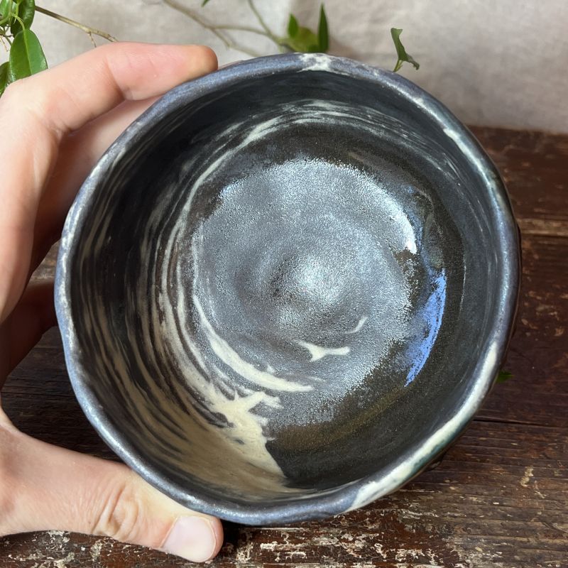 Kurinuki chawan Hakeme