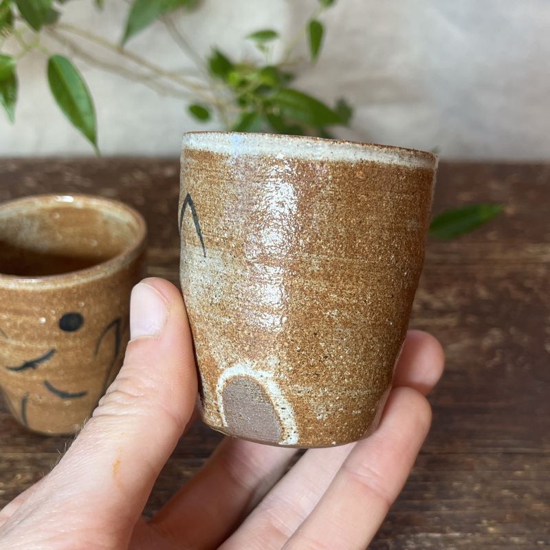 Dvojice yunomi šálků Rustic Cobalt