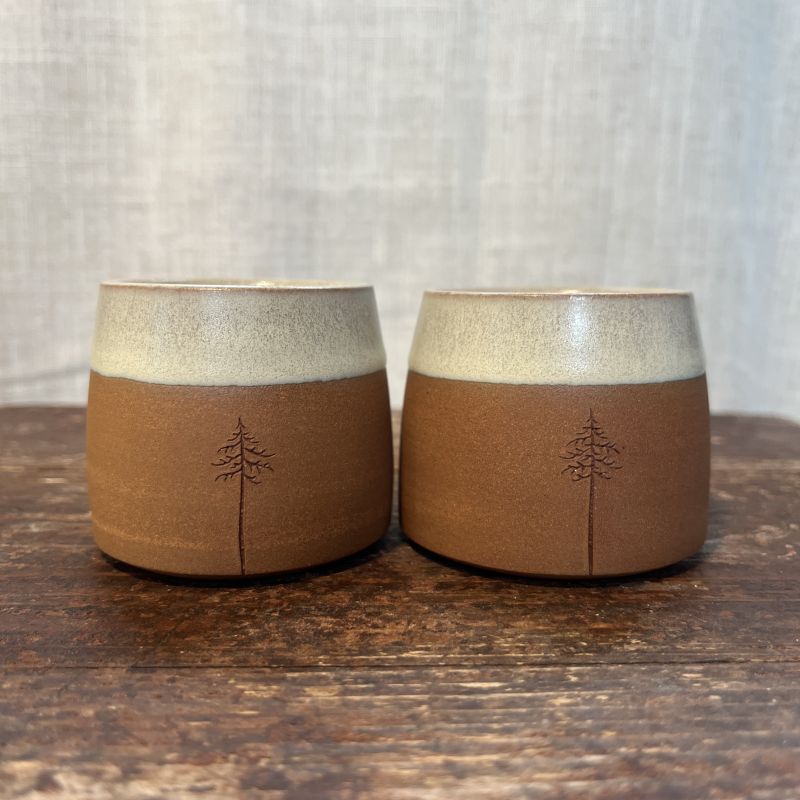 Dvojice kalíšků Smrky