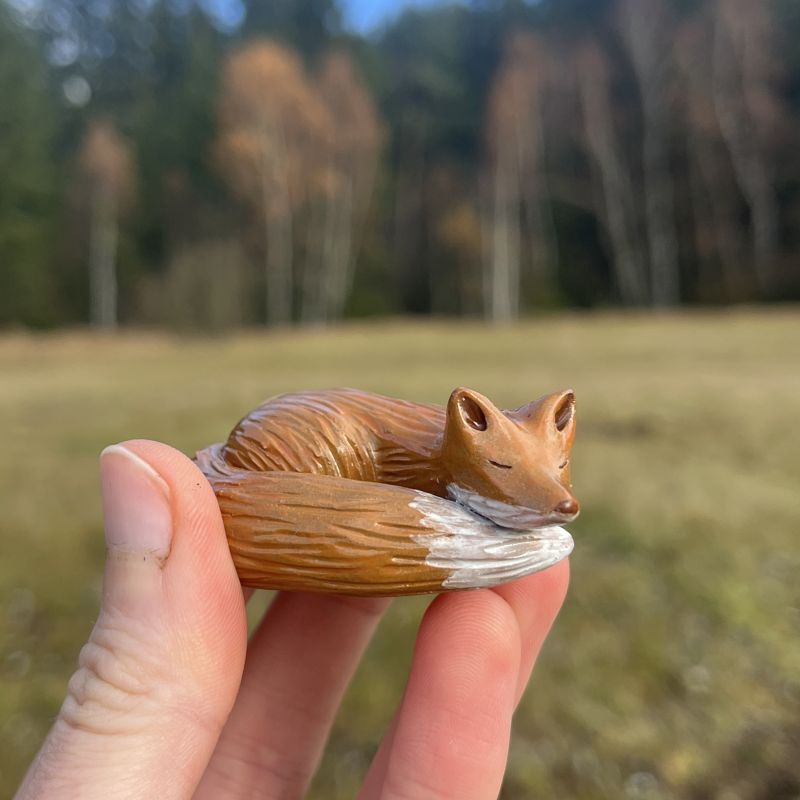 Spící liška - teapet