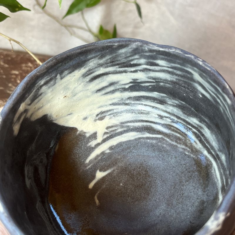 Kurinuki chawan Hakeme