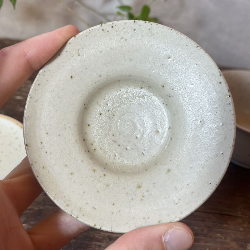 Gaiwan Cream satin s podtáckem