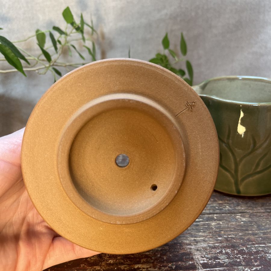 Kávový set - dripper a džbánek zelený