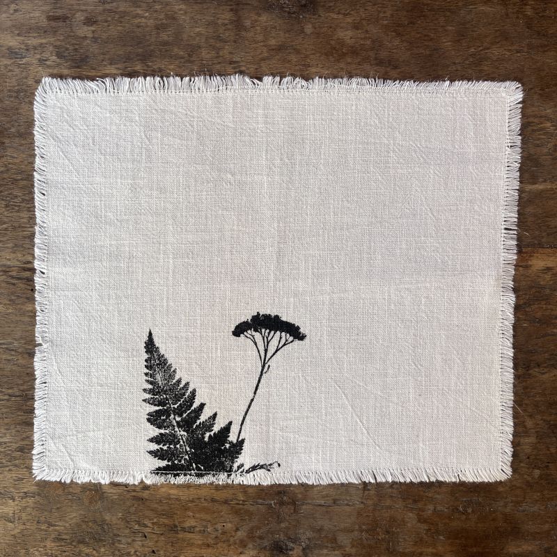 Lněné chabu s lučním potiskem