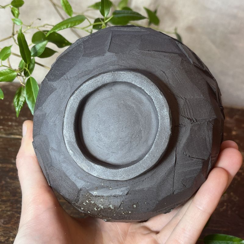 Kurinuki chawan Hakeme